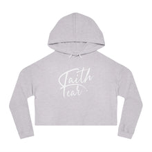 Load image into Gallery viewer, Faith Over fear Women's Crop Hoodie