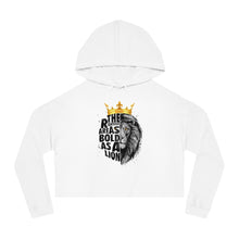 Load image into Gallery viewer, Bold As Lions Women’s Cropped Hoodie