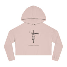 Load image into Gallery viewer, Jesus Cross Women’s Cropped Hoodie
