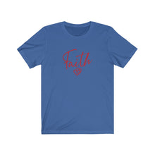 Load image into Gallery viewer, Faith Heart Tee red/font