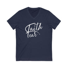 Load image into Gallery viewer, Faith Over fear V-Neck Tee