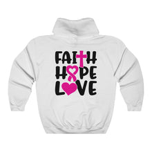 Load image into Gallery viewer, Faith Hope Love Awareness hoodie