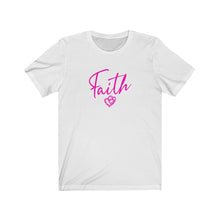 Load image into Gallery viewer, Faith Heart Tee bold pink/font
