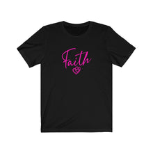 Load image into Gallery viewer, Faith Heart Tee bold pink/font
