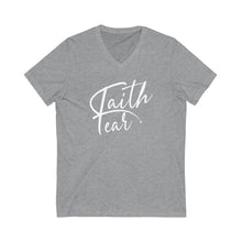 Load image into Gallery viewer, Faith Over fear V-Neck Tee
