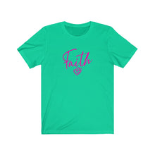 Load image into Gallery viewer, Faith Heart Tee bold pink/font
